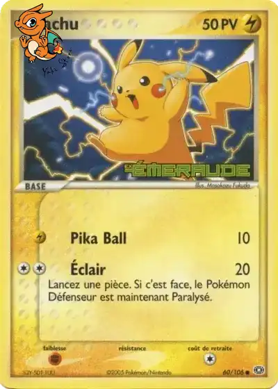 Pikachu - Émeraude - 060/106