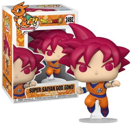 DRAGON BALL SUPER - POP Animation N° 2492 - Super Saiyan God Goku