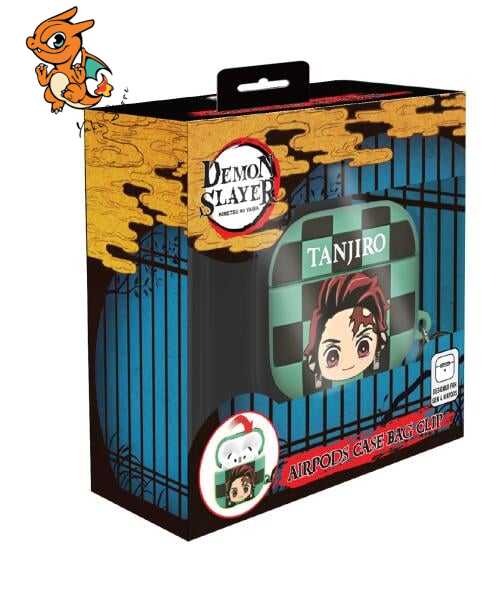 DEMON SLAYER - Tanjiro - Etui en mousse pour AirPods 3D Bag Clip