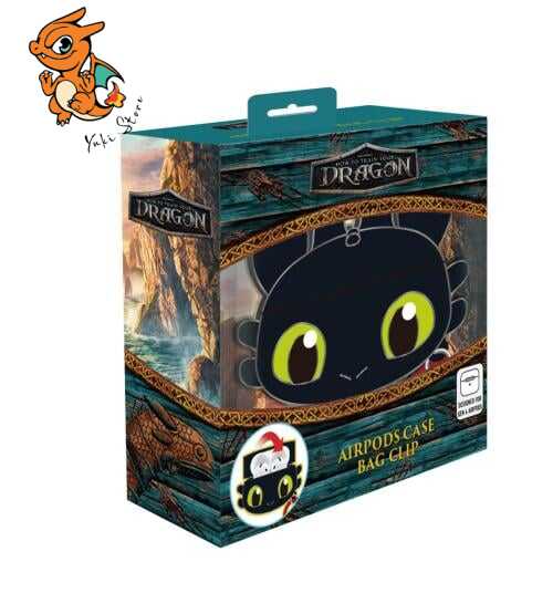 DRAGON - Krokmou - Etui en mousse pour AirPods 3D Bag Clip