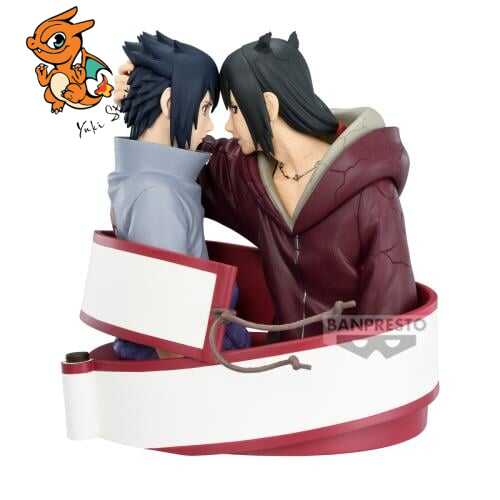 NARUTO SHIPPUDEN - Sasuke & Itachi Uchiha - Figurine Portrelic 12cm
