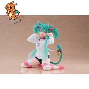 HATSUNE MIKU - Miku "Cat Ear t-Shirt" - Statuette Desktop Cute 13cm