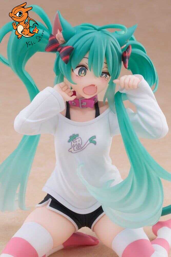 HATSUNE MIKU - Miku "Cat Ear t-Shirt" - Statuette Desktop Cute 13cm – Image 5