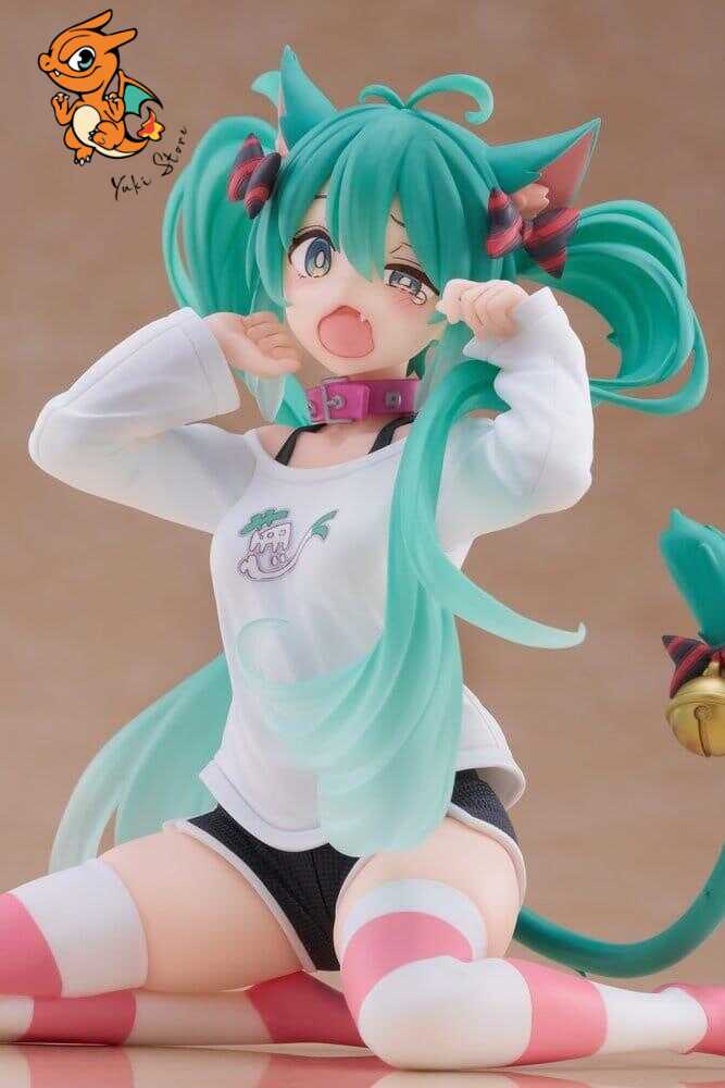 HATSUNE MIKU - Miku "Cat Ear t-Shirt" - Statuette Desktop Cute 13cm – Image 6
