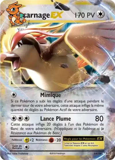 Roucarnage EX - XY Évolutions - 064/108