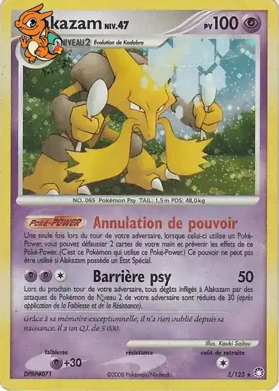 Alakazam Lv.47 - Trésors Mystérieux - 002/123