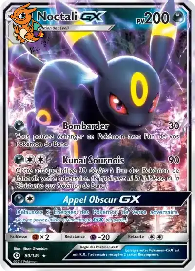 Noctali GX - Soleil et Lune - 080/149