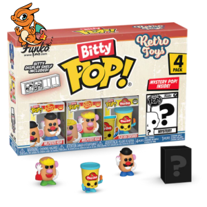 RETRO TOYS - Bitty Pop 4 Pack 2.5cm - Mr Potato Head