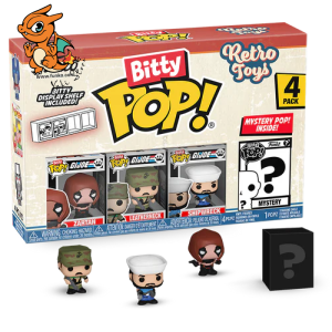 RETRO TOYS - Bitty Pop 4 Pack 2.5cm - GI Joe