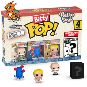 RETRO TOYS - Bitty Pop 4 Pack 2.5cm - Mr Monopoly