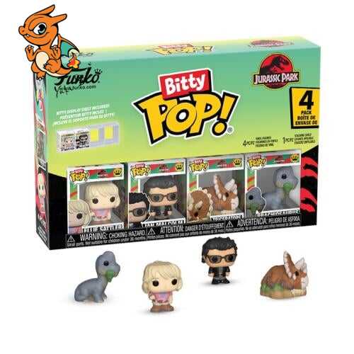 JURASSIC PARK - Bitty Pop 4 Pack 2.5cm - Triceratops