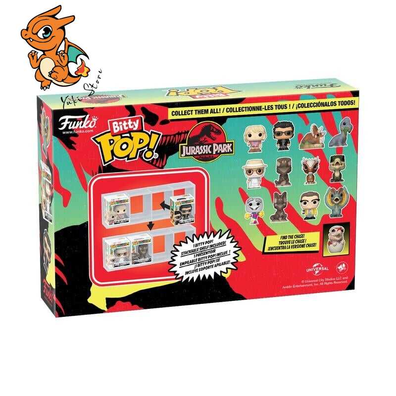 JURASSIC PARK - Bitty Pop 4 Pack 2.5cm - Triceratops – Image 2