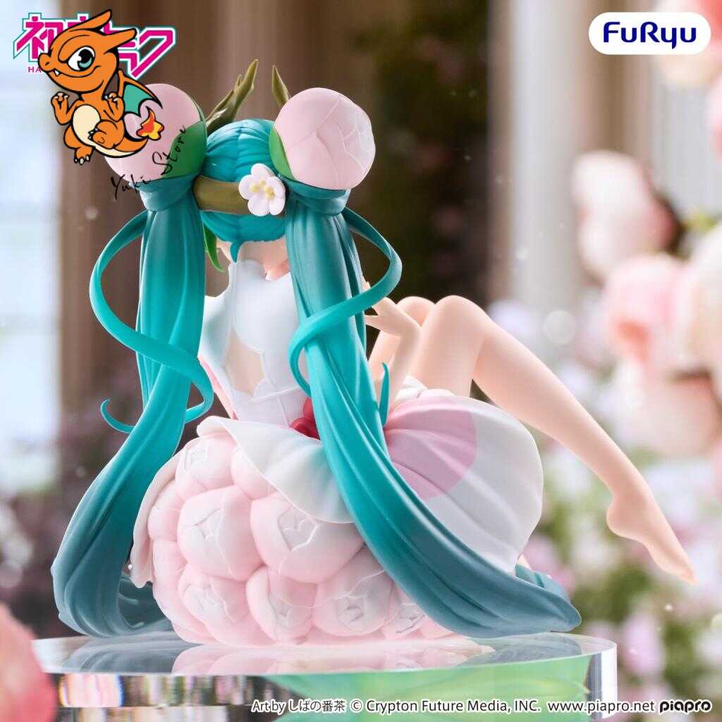 HATSUNE MIKU -Flower Fairy White Plum -Statuette Noodle Stopper 12.5cm – Image 3