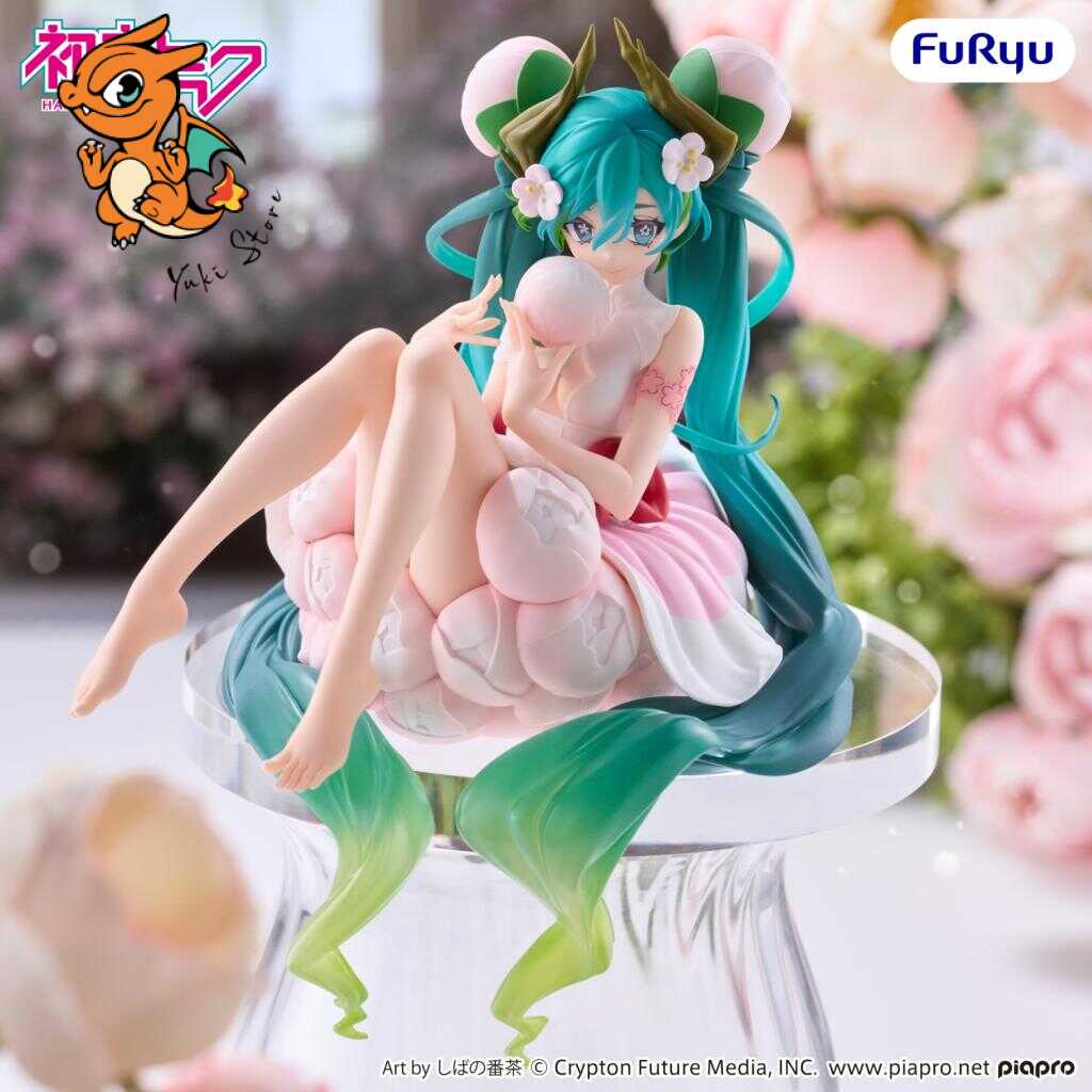 HATSUNE MIKU -Flower Fairy White Plum -Statuette Noodle Stopper 12.5cm – Image 4