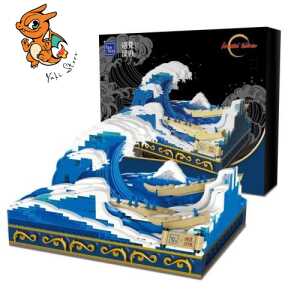 PANTASY - La grande vague de Kanagawa - Bloc de Construction 1497 pcs