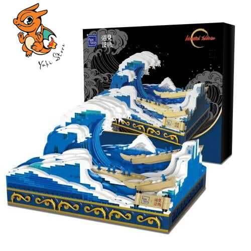 PANTASY - La grande vague de Kanagawa - Bloc de Construction 1497 pcs