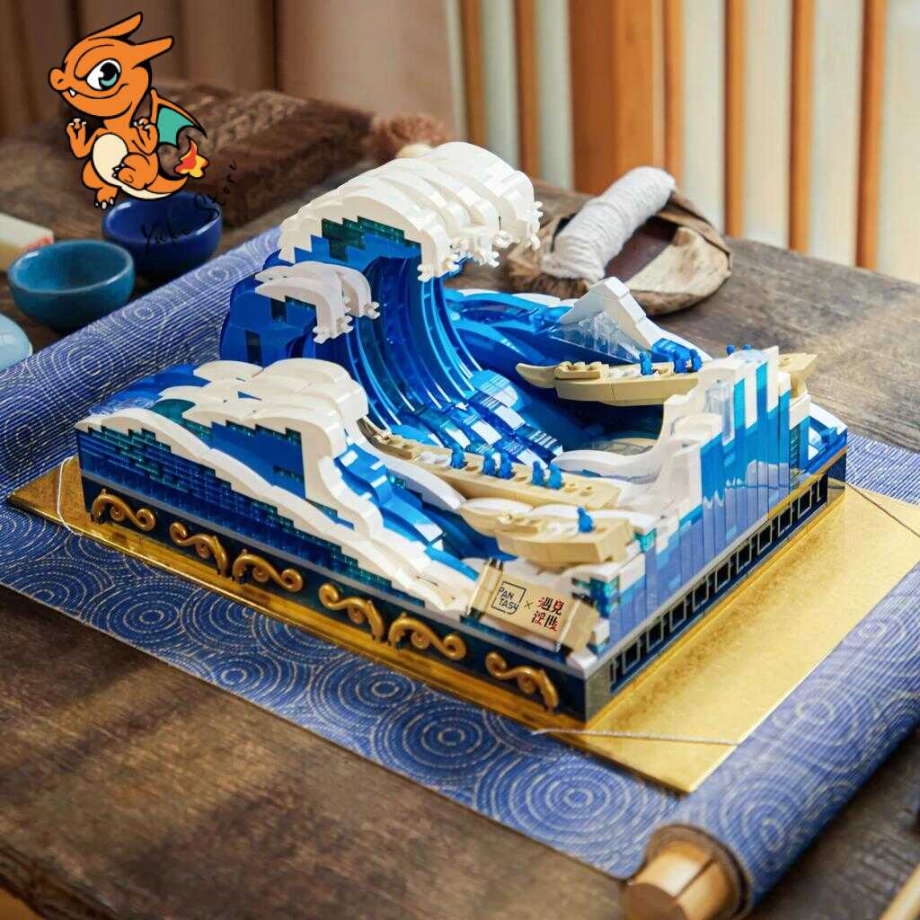 PANTASY - La grande vague de Kanagawa - Bloc de Construction 1497 pcs – Image 4