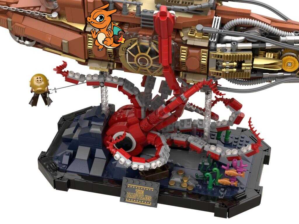 PANTASY - Le Nautilus Steampunk - Bloc de Construction 2552 pcs – Image 3