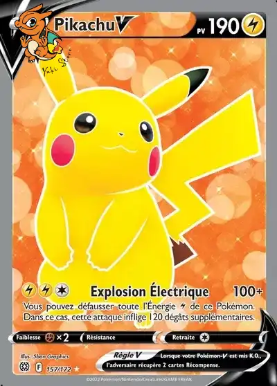 Pikachu V - Stars Étincelantes - 157/172