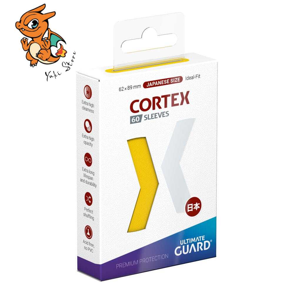 Ultimate Guard 60 Pochettes Cortex Sleeves Format Japonais - Jaune