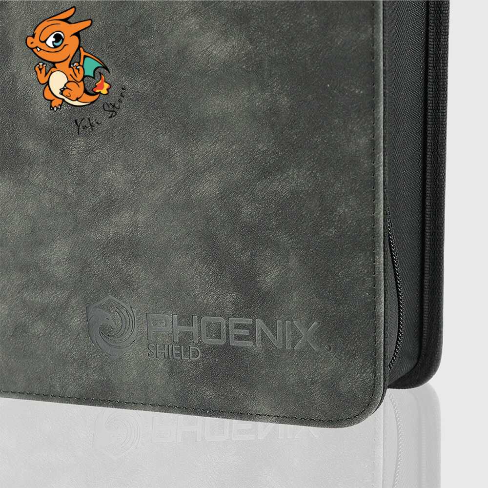 Phoenix Shield - Classeur Prestige à anneaux zippé 900 cartes - Gris – Image 3