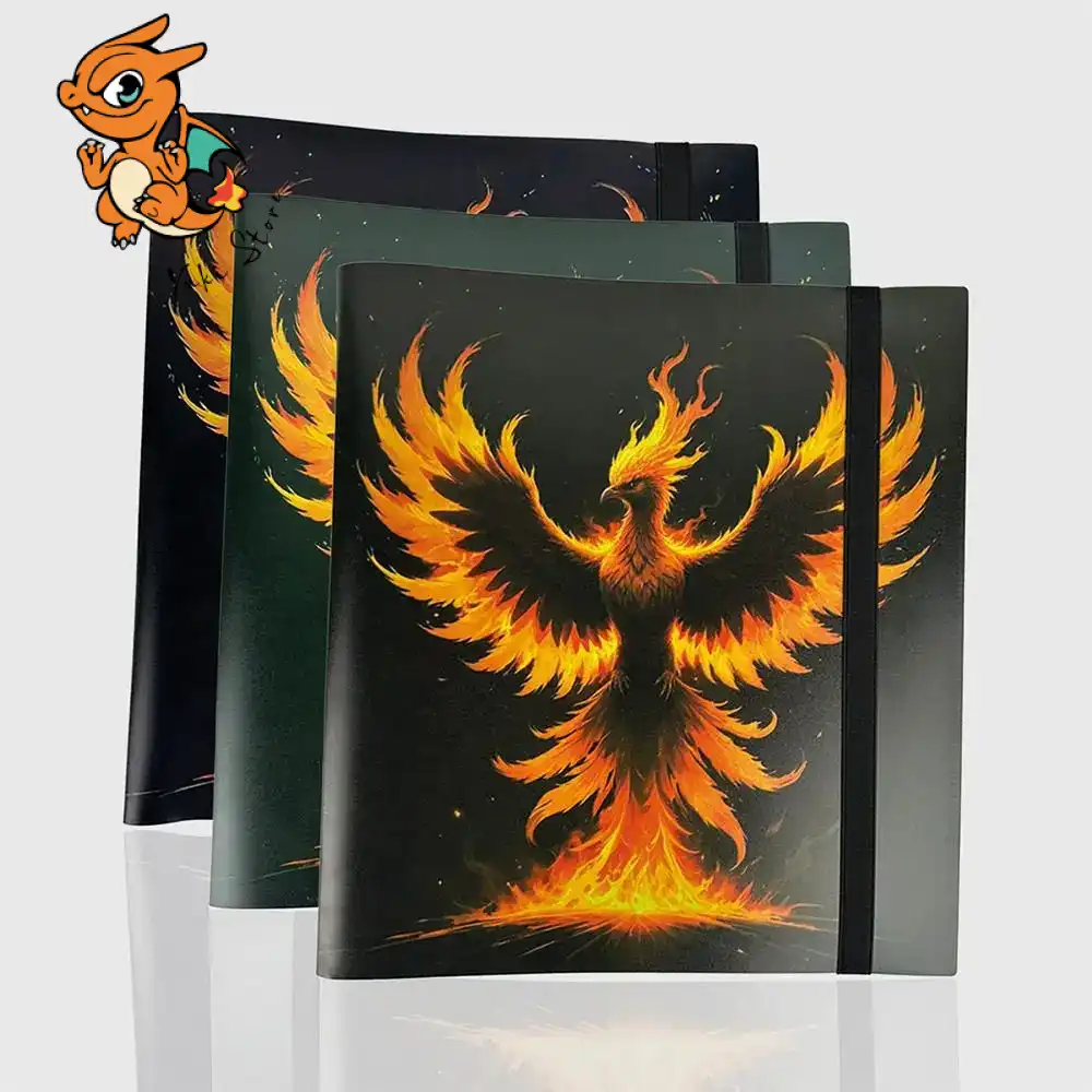 Phoenix Shield - Album Flex pour Toploader 216 cartes - Design Phoenix