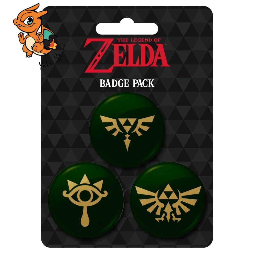 THE LEGEND OF ZELDA - Triforce - Pack 3 Badges – Image 2