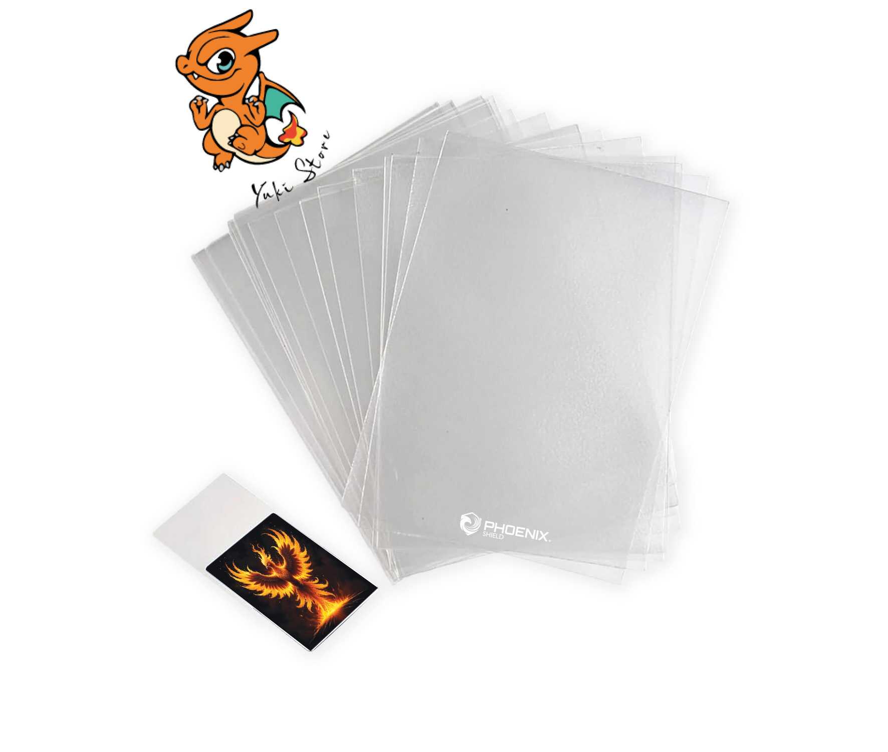 Phoenix Shield - Pochette de 100 sleeves standard 66 x 92 mm – Image 3