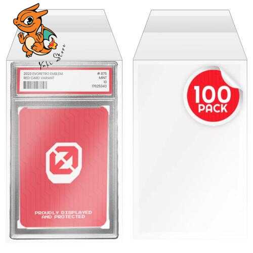 EVORETRO - Sleeves pour cartes gradées - 100pc