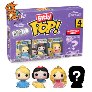 DISNEY PRINCESSE - Bitty Pop 4 Pack 2.5cm - Cendrillon