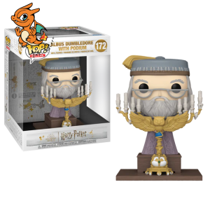 HARRY POTTER 3 - POP Deluxe N° 172 - Dumbledore avec Podium