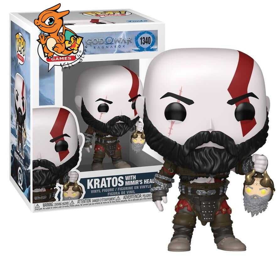 GOD OF WAR RAGNAROK - POP Games N° 1340 - Kratos avec Tête de Mimir – Image 2