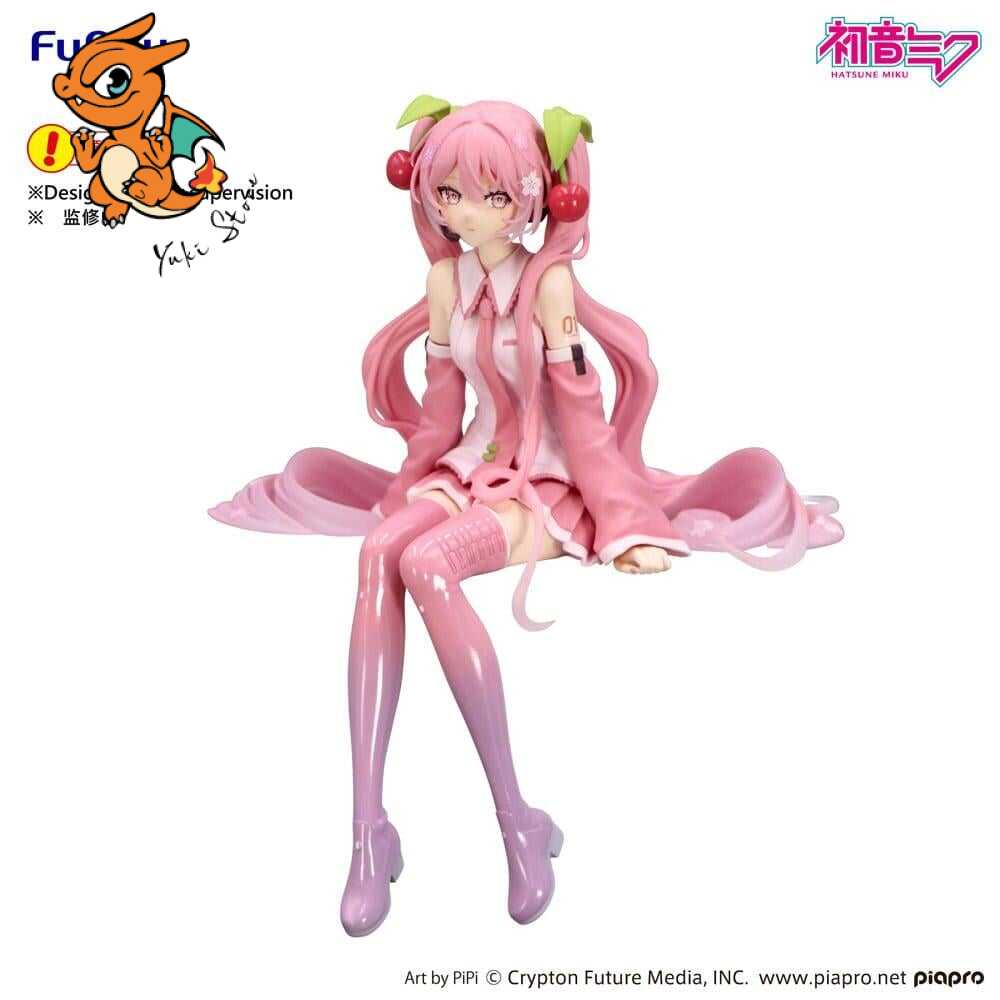 HATSUNE MIKU - Sakura Miku - Statuette Noodle Stopper 14cm – Image 2