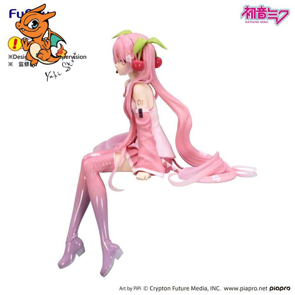 HATSUNE MIKU - Sakura Miku - Statuette Noodle Stopper 14cm – Image 3
