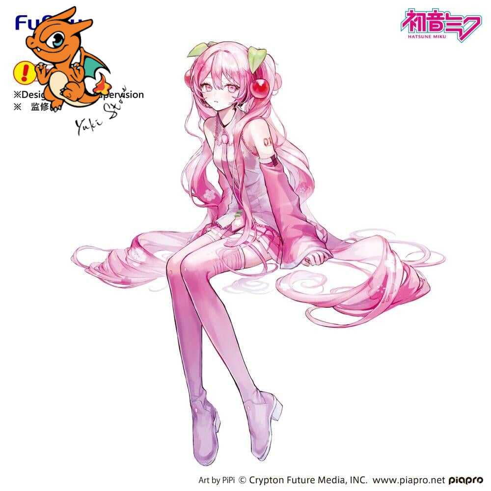 HATSUNE MIKU - Sakura Miku - Statuette Noodle Stopper 14cm – Image 5