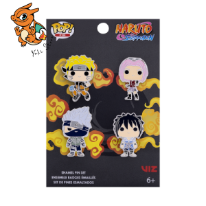 NARUTO - Funko 4pk Pin Set - Team 7