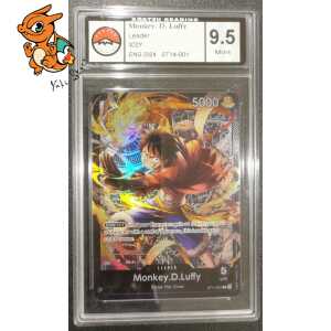 Monkey D. Luffy Leader - 3D2Y - ST14001 - Akatsu Grading 9.5 - Anglais