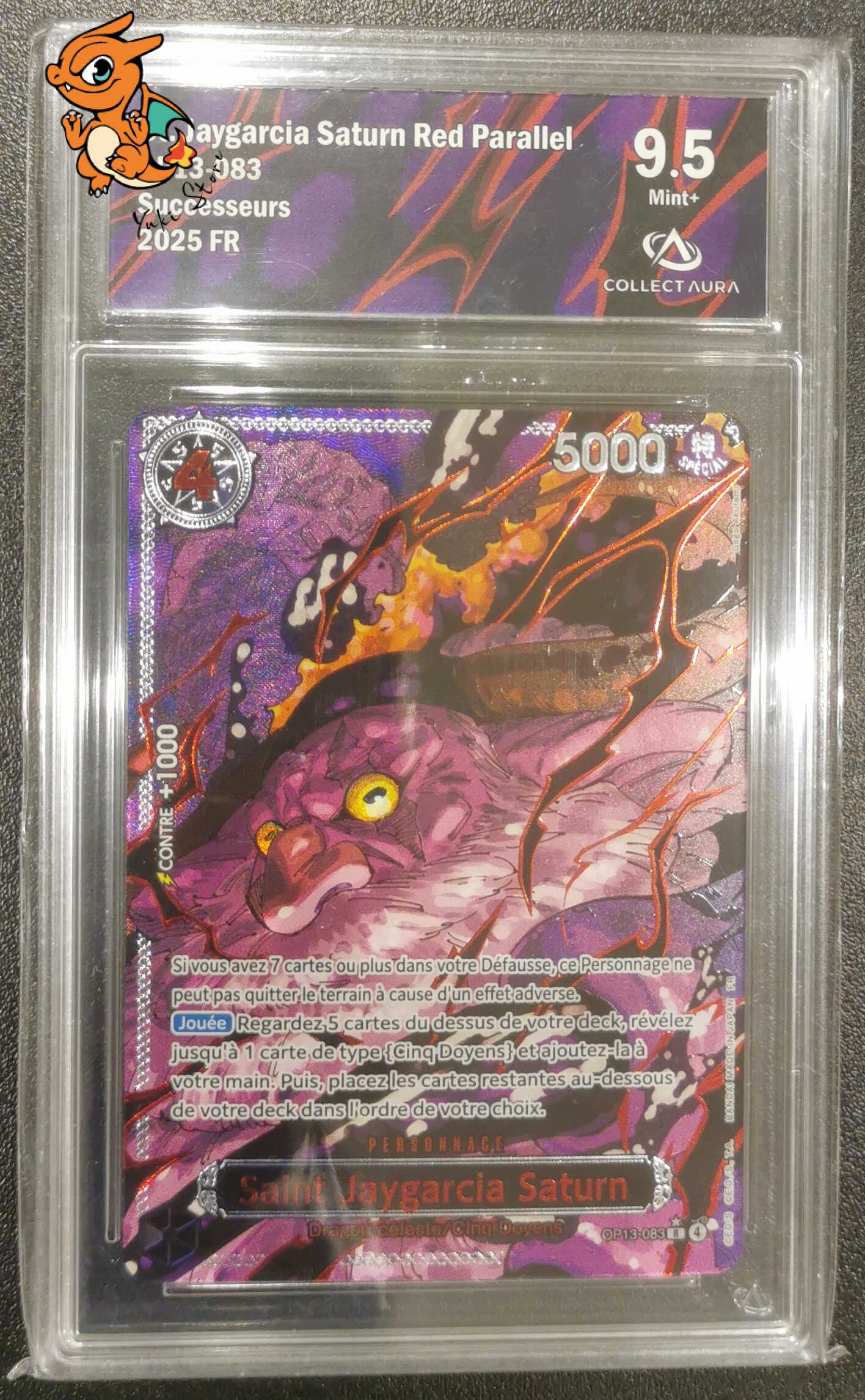 St. Jaygarcia Saturn Red Parallel - Successeurs - OP13083 - Collect Aura 9.5 - Français