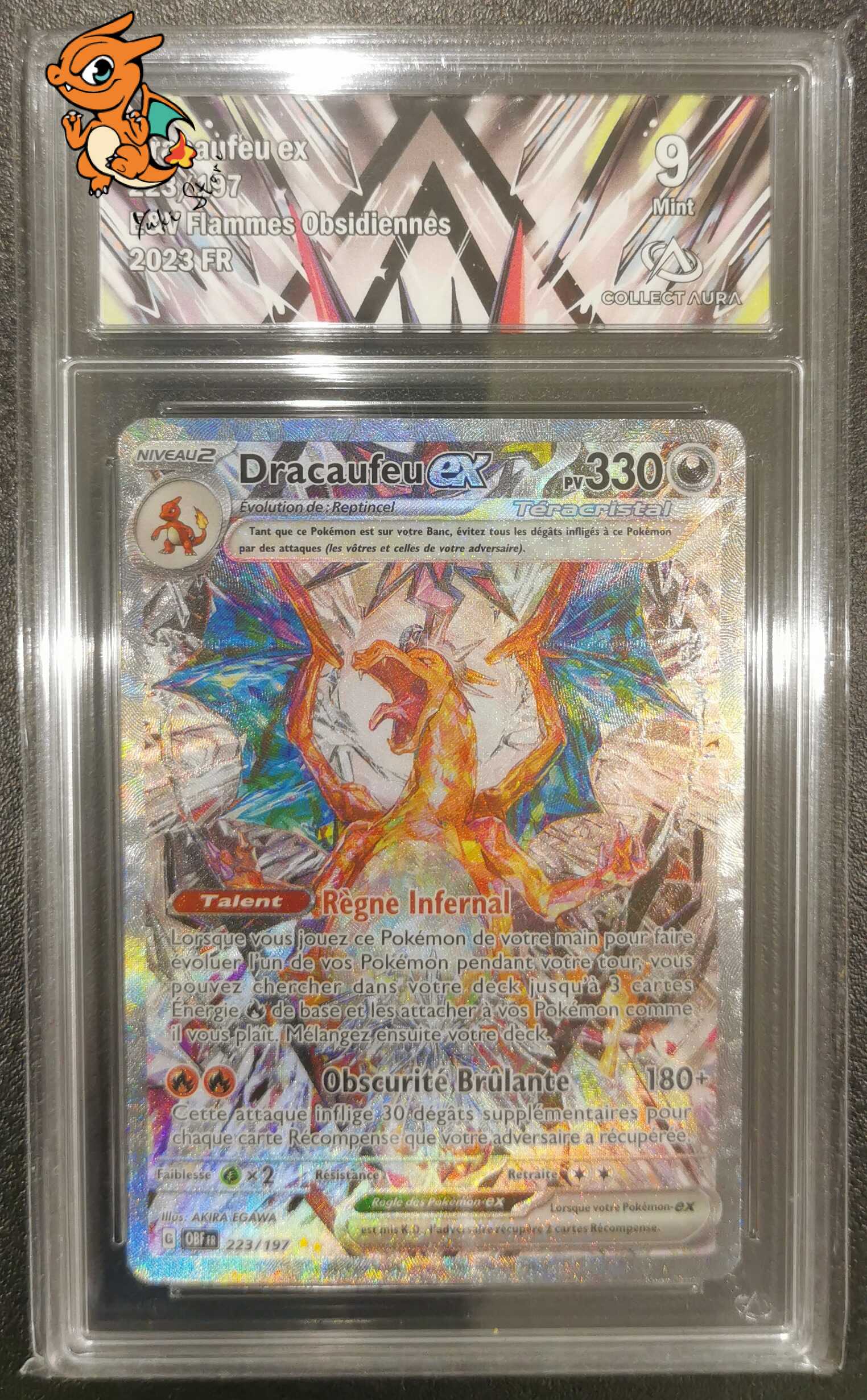 Dracaufeu ex - Flammes Obsidiennes - 223/197 - Collect Aura 9 - Français