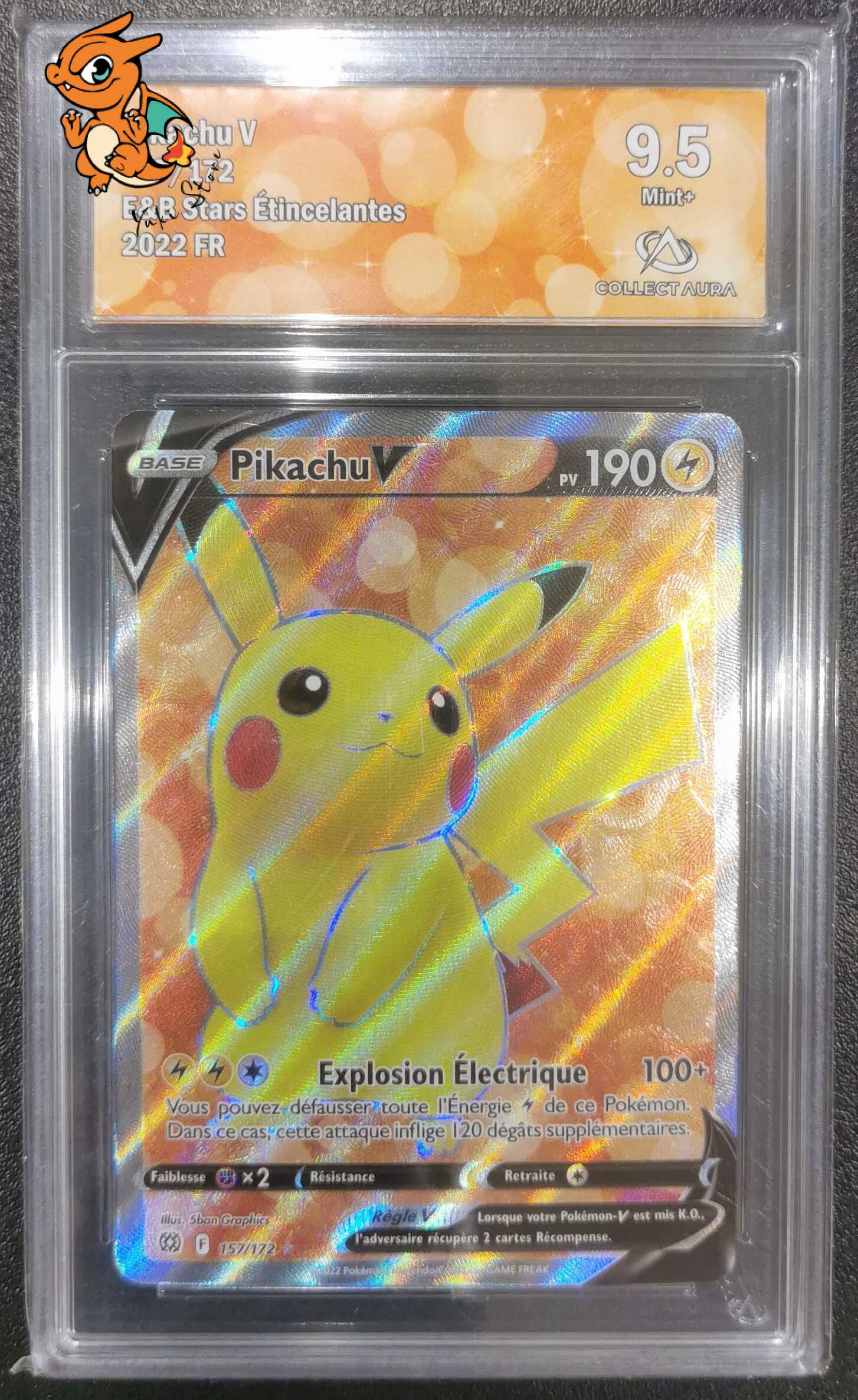 Pikachu V - Stars Étincelantes - 157/172 - Collect Aura 9.5 - Français