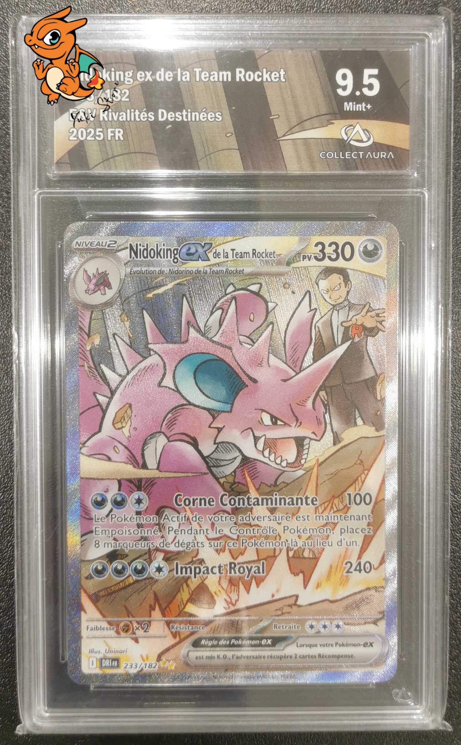 Nidoking ex de la Team Rocket - Rivalités Destinées - 233/182 - Collect Aura 9.5 - Français
