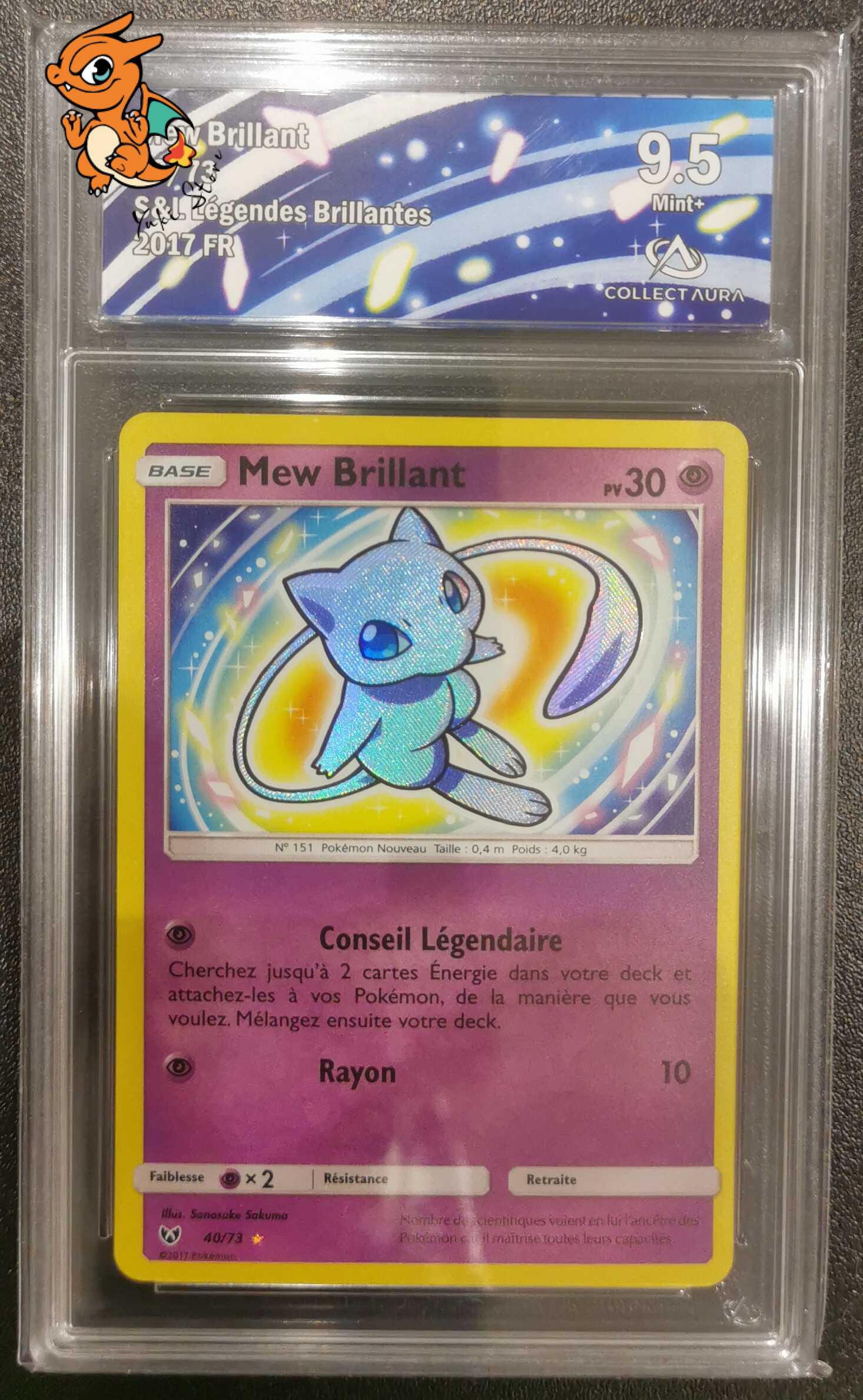 Mew Brillant - Légendes Brillantes - 40/73 - Collect Aura 9.5 - Français