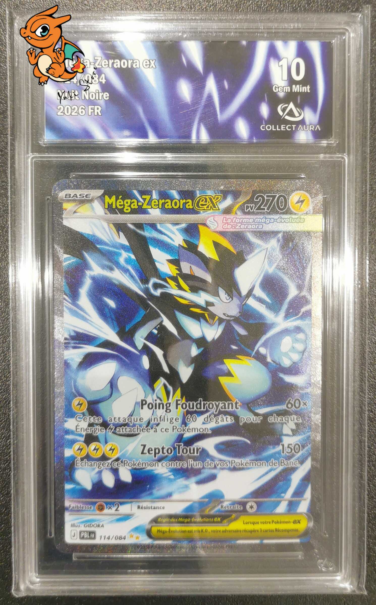 Méga-Zeraora ex - Nuit Noire - 114/084 - Collect Aura 10 - Français