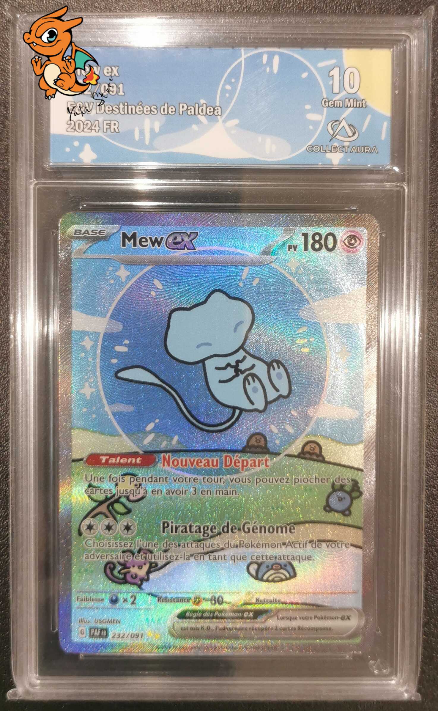 Mew ex - Destinées de Paldea - 232/091 - Collect Aura 10 - Français