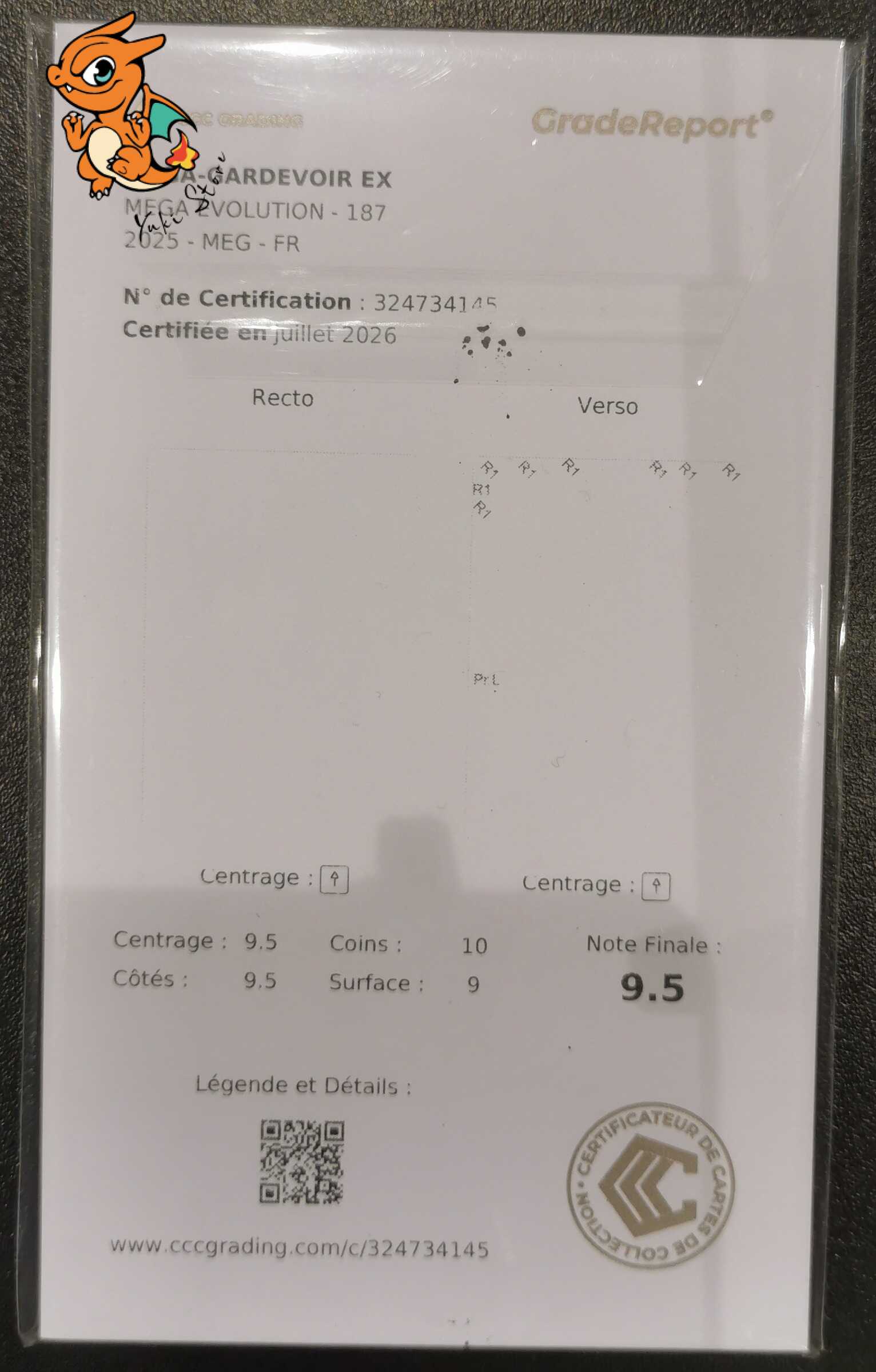 Méga-Gardevoir ex - Méga-Évolution - 187/132 - CCC 9.5 - Français – Image 2