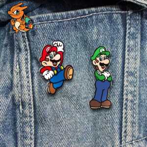 SUPER MARIO - Set de 2 Pin's en Métal
