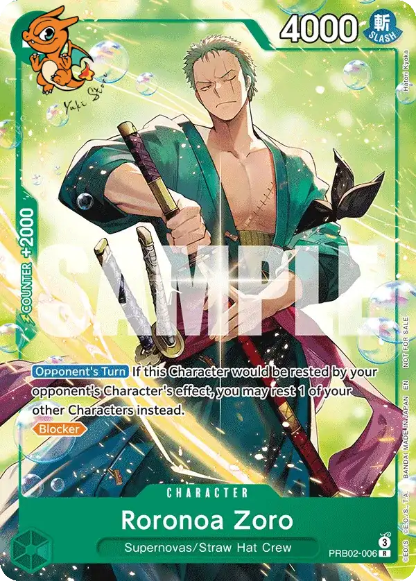 Roronoa Zoro - Unnumbered Promos - PRB02-006