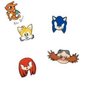 SONIC - Personnages - Set de 4 Pin's