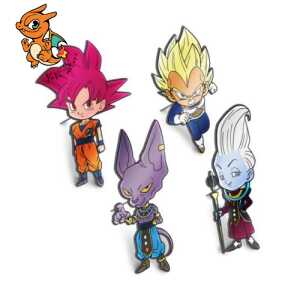 DRAGON BALL SUPER - Set de 4 Pin's