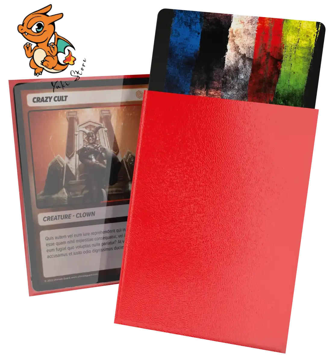 Ultimate Guard - 100 pochettes Cortex Sleeves taille standard Rouge Brillant